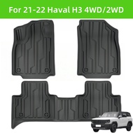 For 21-22 Haval H3 4WD/2WD TPE Car Floor Mat/Rear Trunk Mat
