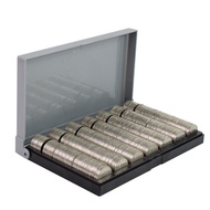 Multifunctional One-Yuan Coin Storage Artifact Box Bank Coin Box Change 1 Yuan Storage Box with Lid/