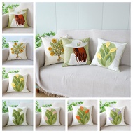 Embroidered 45x45cm Pillow case Plant Flower Sofa Living Room 45x45cm Pillow case Embroidered 45x45c