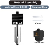 Hotend Kit for Bambu Lab H2D A1 0.2/0.4/0.6/0.8mm Hardened Steel Nozzle Replace Hotend for Bambu A1 