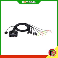 Hotdeal Aten CS22DP 2-Port USB DisplayPort Cable KVM Switch with Remote Port Selector