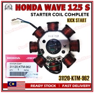 HONDA WAVE125 S / W125S (Kick Start) - 100% ORIGINAL Starter Coil Comp / Fuel Coil / Magnet Coil - [