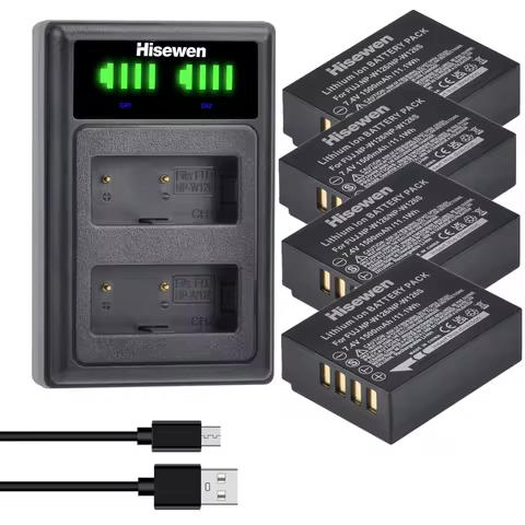 1500mAh NP W126 NPW126 W126S NP-W126 Battery with LED USB Dual Charger for Fujifilm Fuji X-Pro1 XPro