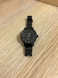 二手轉賣🔥韓國Bethoven黑色金屬錶帶手錶