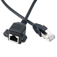 RJ45 Network Extension Cable with Screw Hole 5 Type Network Cable Extension Cable Male to Female wit