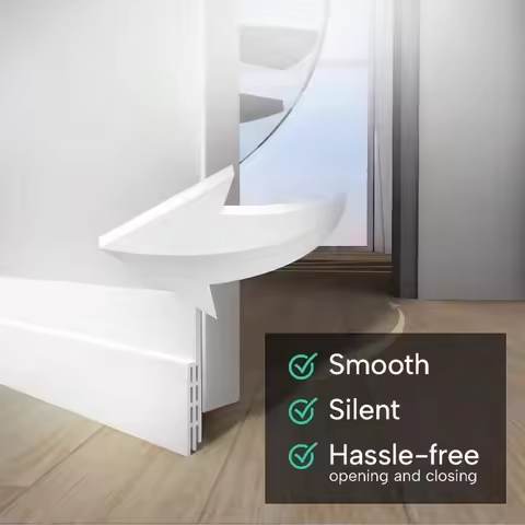 1PC 1m/39.37inch Door Bottom Seal Strip Under Door Weatherstrip Sealing Strips Draft Stopper Door Se