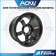 AOW Aow-10 XTR 18x9J 6x139.7 ET0 Dark Gun Metal (1 Piece) Lightweight Durable Stylish SUV Truck Comp