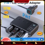 Car Charger Fast Charging PD 120W Fast Car Charger 1 Type-C & 3 USB Car Charger Fast Charging