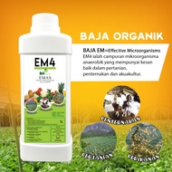 EM4 Effective Microorganism 1 liter Untuk Pertanian Penternakan Perikanan Akuakultur Ikan Beta EM Ag