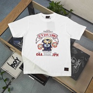 T-shirt Evisu/ Baju-T uniseks Evisu, bercorak lengan pendek, baju-T lengan pendek, baju-T perniagaan