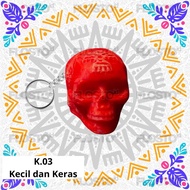 GANTUNGAN Maya Aztec Death Whistle / Whistle Aztec Quarter Keychain Whistle