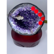 Amethyst Wealth Cave with Customised Stand