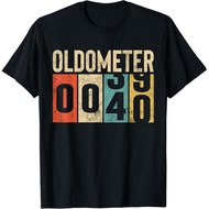 Funny 40 Years Old Oldometer Vintage 40Th Birthday Odometer Gift Unisex T-Shirt