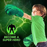 Hulk Gloves Hulk Smash Hands Fists Big Soft Plush Kids Boxing Training Gloves