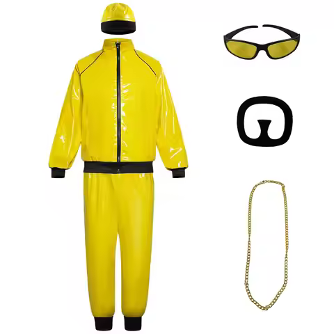 Men Jazz Rapper Suit Night Club Leisure Suits Disco Dance Costume Jacket with Pants and Hat Beard Gl