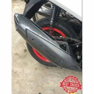 Old NMAX CARBON EXHAUST COVER | Carbon NMAX exhaust cover