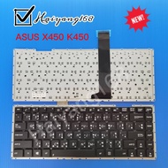 Keyboard คีย์บอร์ด ASUS X450 K450 X450C X450V K450C K450L P450 P450L A450 A450C A450V F401U F401A F450 สายแพร์ยาว ภาษาไทย-อังกฤษ