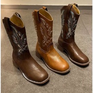 Women's Cowboy Leather Shoes, Women's western Fashion Cowboy Boots, Knight Boots