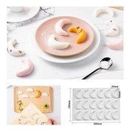 Silicone Chocolate Moon Mould Silicone Mould DIY Moon Silicone Baking Mould for Chocolate Cake Dome Mousse