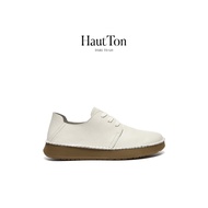 HautTon HautTon Casual Leather Shoes Men's 2026 Summer One-Pedal Two-Wear Genuine Leather Thick-Sole