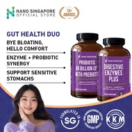 Nano Singapore Digestive Care & Liver Detox Set – Probiotics Digestive Enzymes & Milk Thistle For Gu