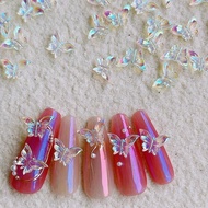 100pcs Nail Butterfly Series Cute Resin Nails Art DIY Charms Decorations