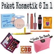 Paket Kosmerik Bedak Wardah 6 In 1 / Paket Kosmetik / Make Up Wardah / Bedak Wardah / Kosmetik Murah / Kosmetii / Kecantikan / Paket Kosmetik Maybelline