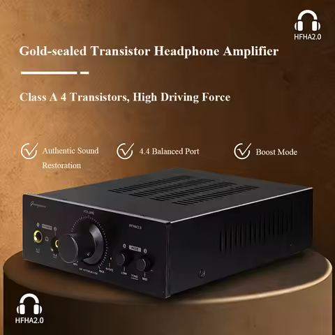 Hi-Fi Desktop Headphone Power Amplifier MUSE02 Op-Amp 2000mW Power 4.4mm Balanced Output Audiophile 