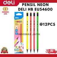 Deli Neon Pencil Triangular Barrel HB Pencil φ8+3188mm EU54600