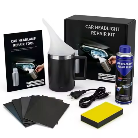 Car Headlight Restoration Repair Fluid 200ml Kit Renovated Automotive Headlight Restoration Fumigati