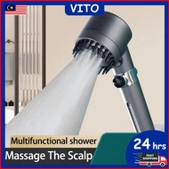 Shower Head High Pressure Handheld Shower Head Bathroom Pressurized Massage Shower Head Universal Filter Element 3 Mode