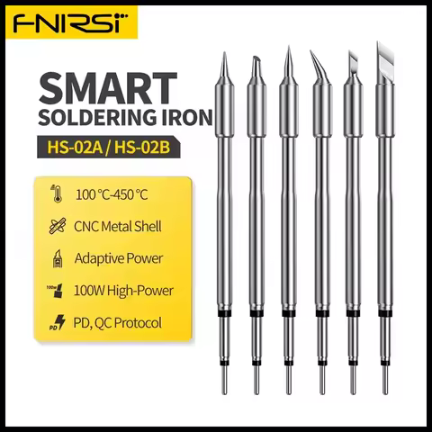 FNIRSI HS-02 Solder Head Replacement Kit B2 C2 JS I K Ku HS-02A/B Series Solder Irons C2C fast charg