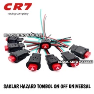 TOMBOL Hazard On Off Button Switch Universal Hazard On Off Switch Button Switch Hazard On Off Button