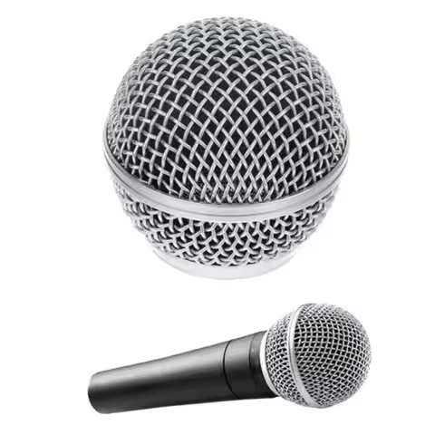 Microphone Replacement Head Steel For SM58 Mesh Handheld Microphone Grill Mesh Head Fits Shure Beta 
