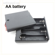 1pcs 3pcs Black 4 AA 6v 1.5v Battery Holder Box Case With Switch New 4AA Battery Holder Box Case Wit