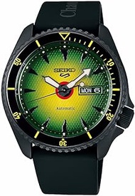 Seiko SBSA171 Five Sports Wristwatch, Chaos Fishing Club, Collaboration Limited Edition, Men's Black, Dial: Green x Yellow