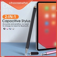 Universal Tablet Touch Screen Drawing Pens Writing Pencils with Cap Stainless Steel Styluses Accesso