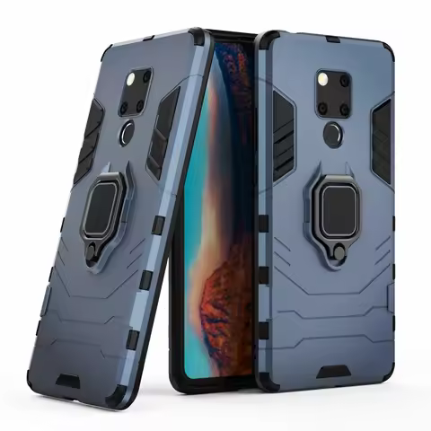 For Huawei Mate 20X Case Shockproof Ring Stand Bumper Silicone + PC Phone Back Cover For Huawei Mate