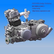 KB178MN-A 350CC ATV Engine like to ATV around 400CC with reverse CVT and manual gear used for  ATV U