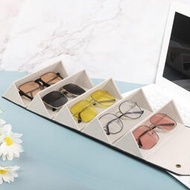 無印良品皮質多格眼鏡盒超輕大容量便攜抗壓折疊鏡盒收納盒眼鏡盒太陽鏡盒