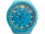 [專業] 三眼錶 [SWATCH BY3445] 斯沃琪 馬卡龍三眼錶[大錶徑][藍色面]石英/中性/新潮錶