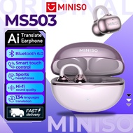 MINISO MS503 Ai Translate Earbuds Bluetooth 6.0 Translate 134 languages Wireless Earphone 3D Audio N