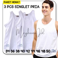 KATUN 3 Pcs Swan Brand White Men's Singlet Swan Singlet Men's Undershirt Size 34 - 48 Swan Singlet U