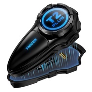 TNICER T2Plus Motorcycle Intercom – MESH 3.0 (10 riders/1500m) Simultaneous Intercom & Music/GPS
