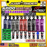 APIDO Adjustable Gas Absorber 310MM 330MM 340MM 270MM EX5 WAVE100 125 DASH BONUS SPORT KRISS LAGENDA