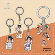 GANTUNGAN Keychain Acrylic AKTOR CHINA Series Anti-Shock Keychain for Car Motorcycle Key Bags
