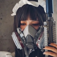 Gas Mask cos Cyberpunk Mask Tactical Helmet Half Mask Military Danger Mask