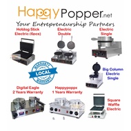Happypopper Commercial Mesin Wafer Digital Eagle Square Stick Waffle Machine Maker Double Electric Big Column Heavy Duty