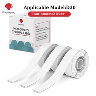 Phomemo Continuous Thermal Label Sticker Paper For D30/D30S/Q30/Q30S Printer