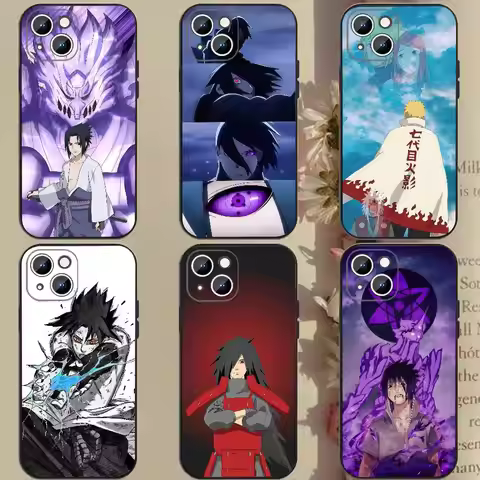 Hot Anime Naruto Phone Case Magnetic Silicone Soft Case For IPhone 17 16 15 14 13 12 11 Plus Pro Max